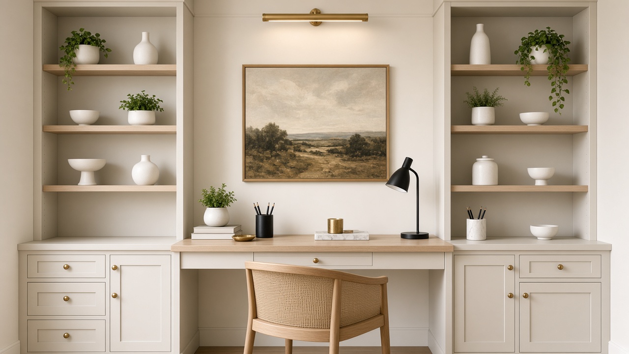 Kate's office — ivory and brass finish variation
